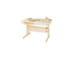 Bureau enfant pinolino lena pin lasure clair l 109 x p 58 x h 70