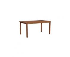 Table de salle à manger de jardin bois d'acacia 150x90x74 cm