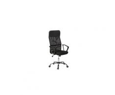 Chaise de bureau - fauteuil en cuir noir - design