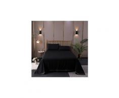 Couleur unie brodé broderie 100% housse de couette / literie couvre-lit embroidery 85