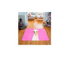 Tapis carré velours antidérapant imprimé animaux northern gannet - 135 x 135 cm