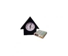 Horloge maisonnette avec caméra espion et récepteur sans fil