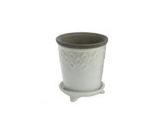 Pot de fleur versailles - blanc cassé