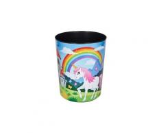 L"ufer läufer corbeille à papier "licorne" noir