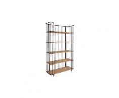 Etagère style industriel sur roulettes 5 niveaux