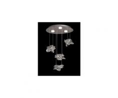 Suspensions nido chromé led 1x24+10w