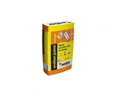 Mortier pour joints de carrelage weber.joint large - le sac de 25 kg - gris perle