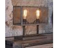 Kasalinea Lampe sur pied industrielle en métal gris bradley 2