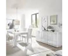 Kasalinea Salle à manger design blanc laqué buffet 180 cm nerina