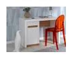 Chambrekids - SOFAMO Bureau enfant + caisson modulable Milo Blanc