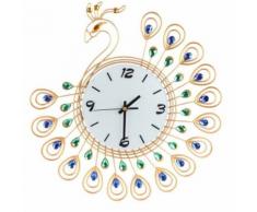 Vintage Style Peacock Antique Horloge Murale Pour La Maison Cuisine Bureau Gd Or PL161 - Décoration murale