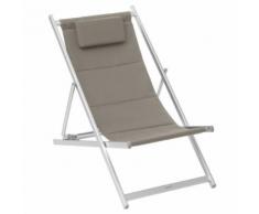 Chilienne de jardin pliable Honolulu - Marron noisette - Mobilier de Jardin