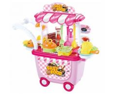 Luna chariot de cuisine jouet 34-pièces - Cuisine créative