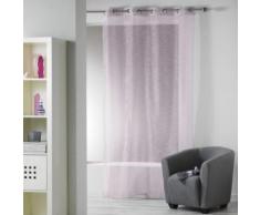 Panneau a oeillets 140 x 240 cm organza fils coupes ollie Lilas - Rideaux et stores