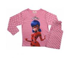 Miraculous pyjama polaire fille rose/blanc - Range pyjama