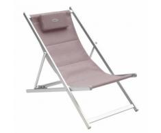 Chilienne de jardin pliable Honolulu - Rose poudré - Mobilier de Jardin