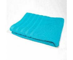 Serviette de toilette 50 x 90 cm eponge unie vitamine Turquoise - Accessoires de bain