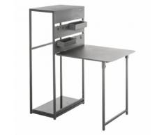 Table de balcon repliable Fira - 3 Personnes - Gris graphite - Mobilier de Jardin