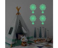 DIY Halloween Spider Web Lumineux Wall Sticker Home Decor Decal Glow dans le noir A - Décoration murale