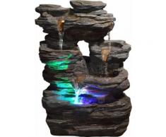 Zen Light - Fontaine d'intérieur Pietra éclairages LEDs - Relaxation et massage