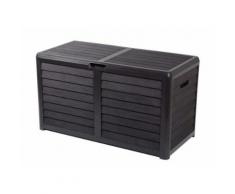 Coffre de rangement Baya - 420 L - Gris foncé - Mobilier de Jardin