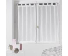 Paire droite passants 2 x 60 x 90 cm voile sable fils chenille louane Naturel - Rideaux et stores