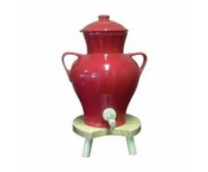 vinaigrier traditionnel en grès 2.5l rouge + tabouret - 0215 - Accessoire de cuisine