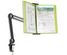 Bras double articulation 360D noir pour pupitre gamme Black Line - Dimensions L40 x H90 x P17,5c - Autres accessoires de bureau