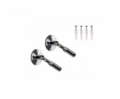 Tendeurs moyens pour câble tendu t.b.t, chrome, 2 pièces, 10 cm - Suspensions et plafonniers