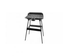 Emerio Barbecue électrique, sol, anti-adhésif, noir, 38 x 22 cm - Grillade et barbecue