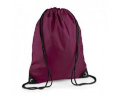 Sac à dos à bretelles - gym - linge sale - chaussures - BG10 - rouge bordeau - Sac à dos bandoullière