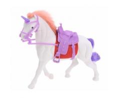 Free and Easy cheval avec corne et selle 17 cm blanc - Autres figurines et répliques