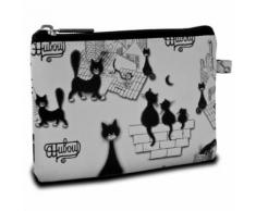 Petite trousse plate Les chats de Dubout - Trousses à maquillage