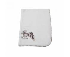 Couverture polaire Girafe - Blanc et gris - Couvertures - Edredons - Couettes