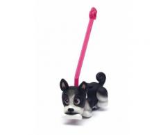 Chien Bouledogue Pet Parade avec os et laisse - Autre figurine ou réplique