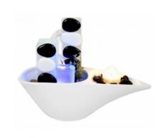 Zen Light - Fontaine d'intérieur Piro avec éclairage LED multicolore - Relaxation et massage
