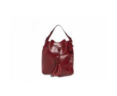 Sac en cuir Jila couleur bordeaux marque Maison Heritage - Sacs à main