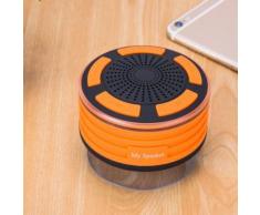 Haut-parleurs portables Bluetooth sans fil avec radio Douche Haut-parleur IPX7 Ventouse - Enceinte intelligente
