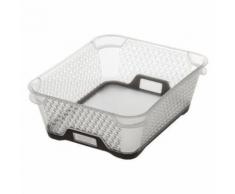 Bac de Rangement en Plastique Duo 2,2L Taupe - Boite de rangement