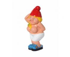 Statue en résine NAIN de jardin en résine Schtroumpfette érotique pin-up - 75 cm - Objet à poser