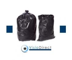 Boîte de 100 sacs-poubelle, 130 litres, noir, très résistant, 75 microns - Corbeille, bac à courrier, poubelle