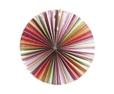 Lampion plat en papier - multicolore - Article de fête