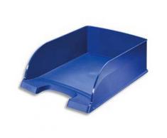 Corbeille à courrier Leitz Plus Jumbo - Bleu - Dim L 25,5 x H 10 x P 36 cm - Corbeille, bac à courrier, poubelle