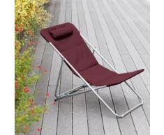 Chilienne Bilbao bordeaux Hespéride - Mobilier de Jardin