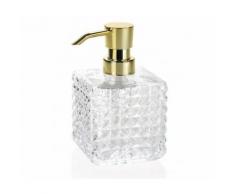 Distributeur de Savon en Verre et ABS Doré Diamond - 320ml - Accessoires de bain