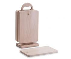 zeller 22375 support pour planche à découper en bois de hêtre 7 pièces 15 x 9 x 31 cm - Planche à découper