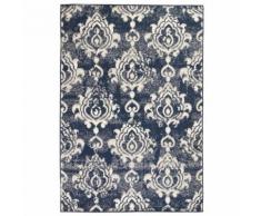 vidaXL Tapis moderne Design de cachemire 120 x 170 cm Beige / Bleu - Tapis et paillasson