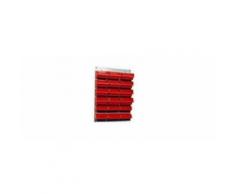 Kupper - Panneau mural perforé L40 x H60cm et 18 boites de rangements - Rangement de l'atelier