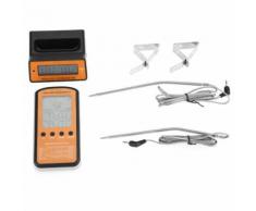 Thermomètre Sans Fil Pour Cuisine Barbecue Avec Deux Sondes - Accessoires pour barbecue et fumoir