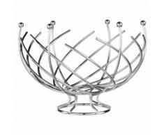 Corbeille à Fruits en Métal Spirale 30cm Argent - Ustensile de cuisine